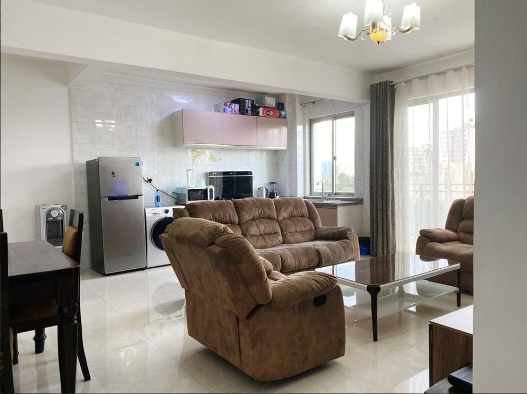Open-Plan Living Room and Kitchen  